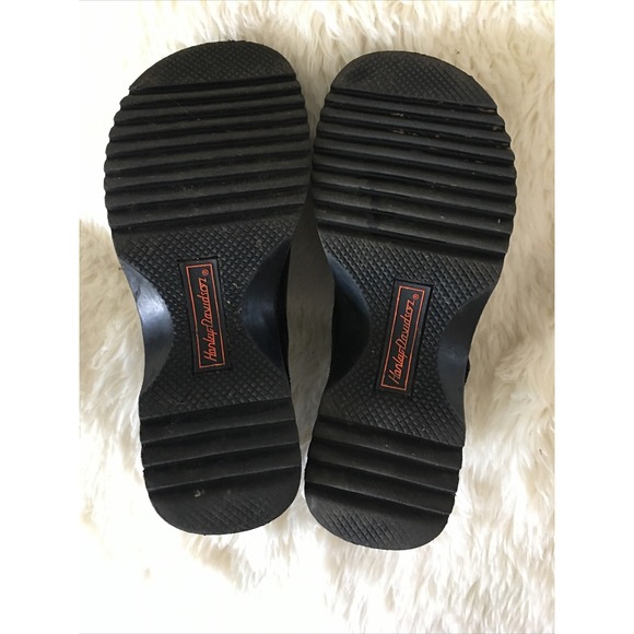 Harley Davidson Buckle Loafer Casual Shoe Black Leather Women's 6 EUR 37 - Picture 6 of 10